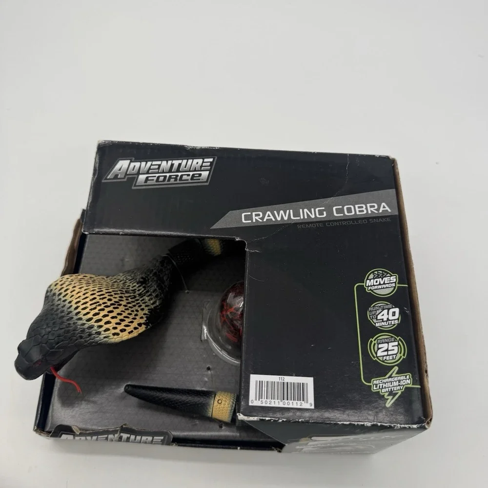 Adventure Force Crawling Cobra RC Remote Control Snake Sidewinding Tongue LED